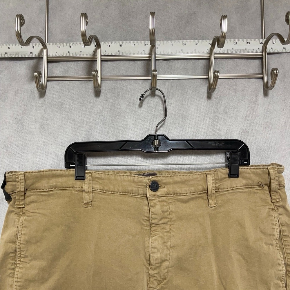 34 HERITAGE Shorts Men 40 Beige Cotton Lyocell Twill Chino Classic Casual Preppy